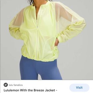 Lululemon With The Breeze jacket size 8